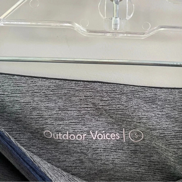 NWOT Outdoor Voices Spring Tri-Tone Color-block Blue 7/8 Leggings - Picture 4 of 4